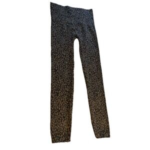 Women's SPANX Look At Me Now Seamless‎ Leggings cheetah Animal Print